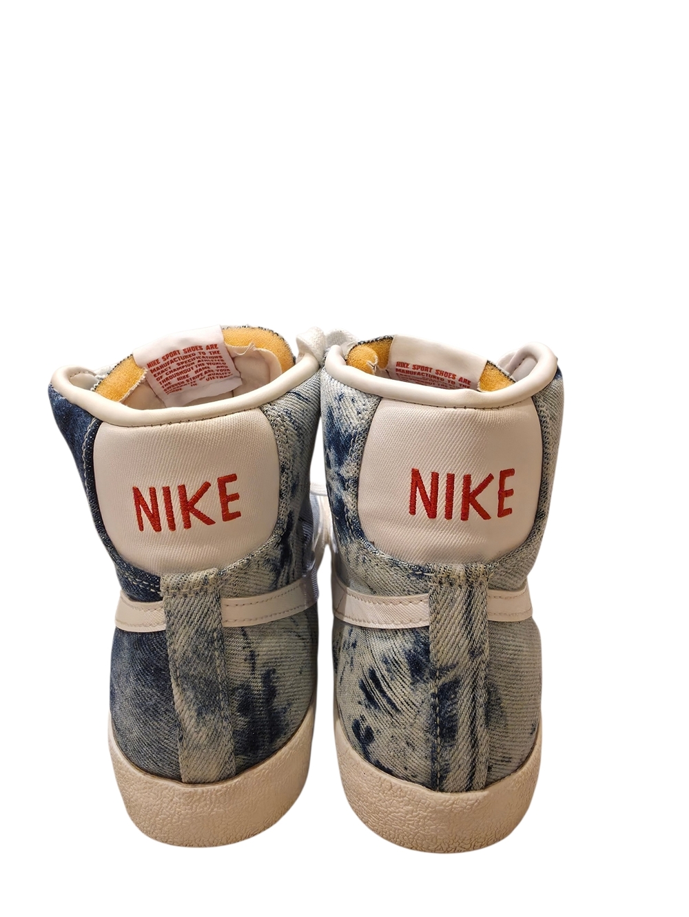 Nike Blazer Mid 77 Denim Tie Dye High Top Sneakers Women’s 9 - Picture 8 of 9